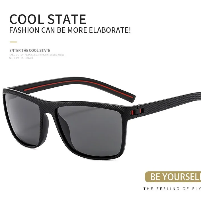 Men's Polarized Sports Sunglasses – UV400 Cycling Glasses for Outdoor Riding & Fishing, Anti-Glare Driving Shades